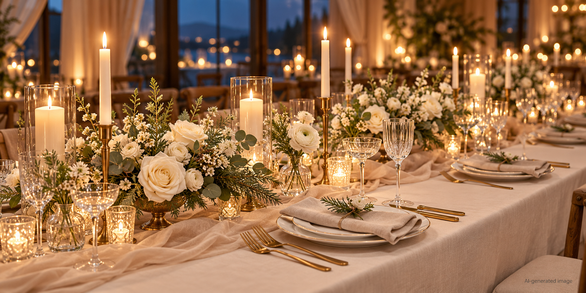 Winter Wedding Table Decorations: 18 Ideas That Work After Dark