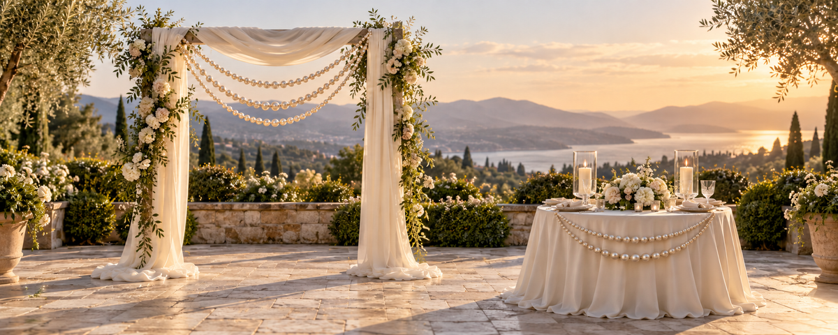 Pearl Wedding Decor: 20 Arch and Table Ideas, Luxe or on a Budget