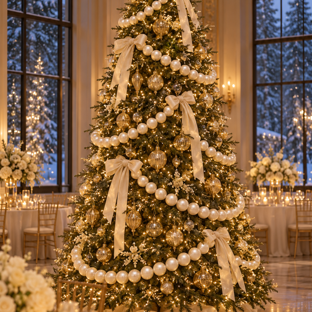 Giant Faux Pearl Garland Kit, White Soft Foam Beads for Wedding Arch