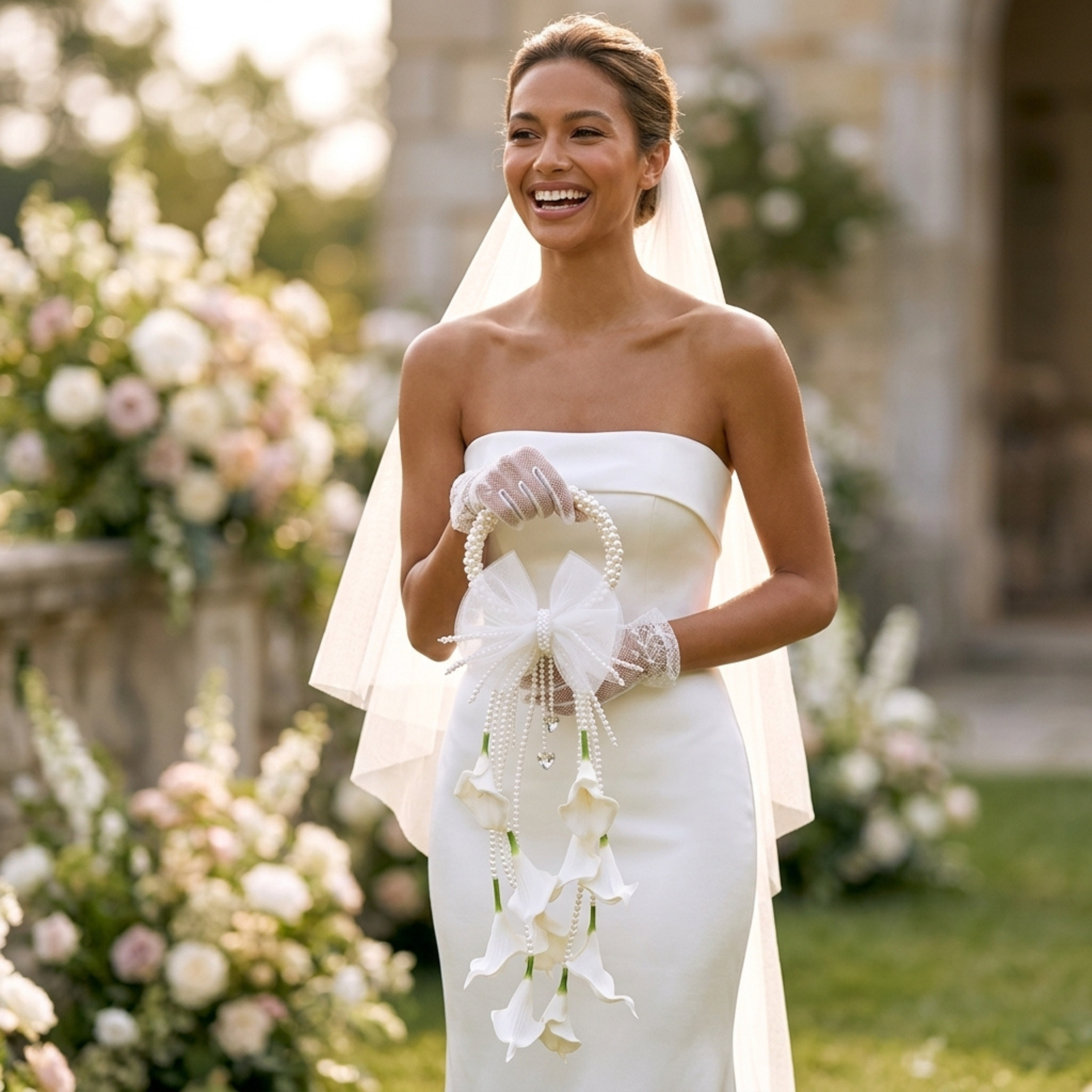 White Calla Lily Bridal Bouquet