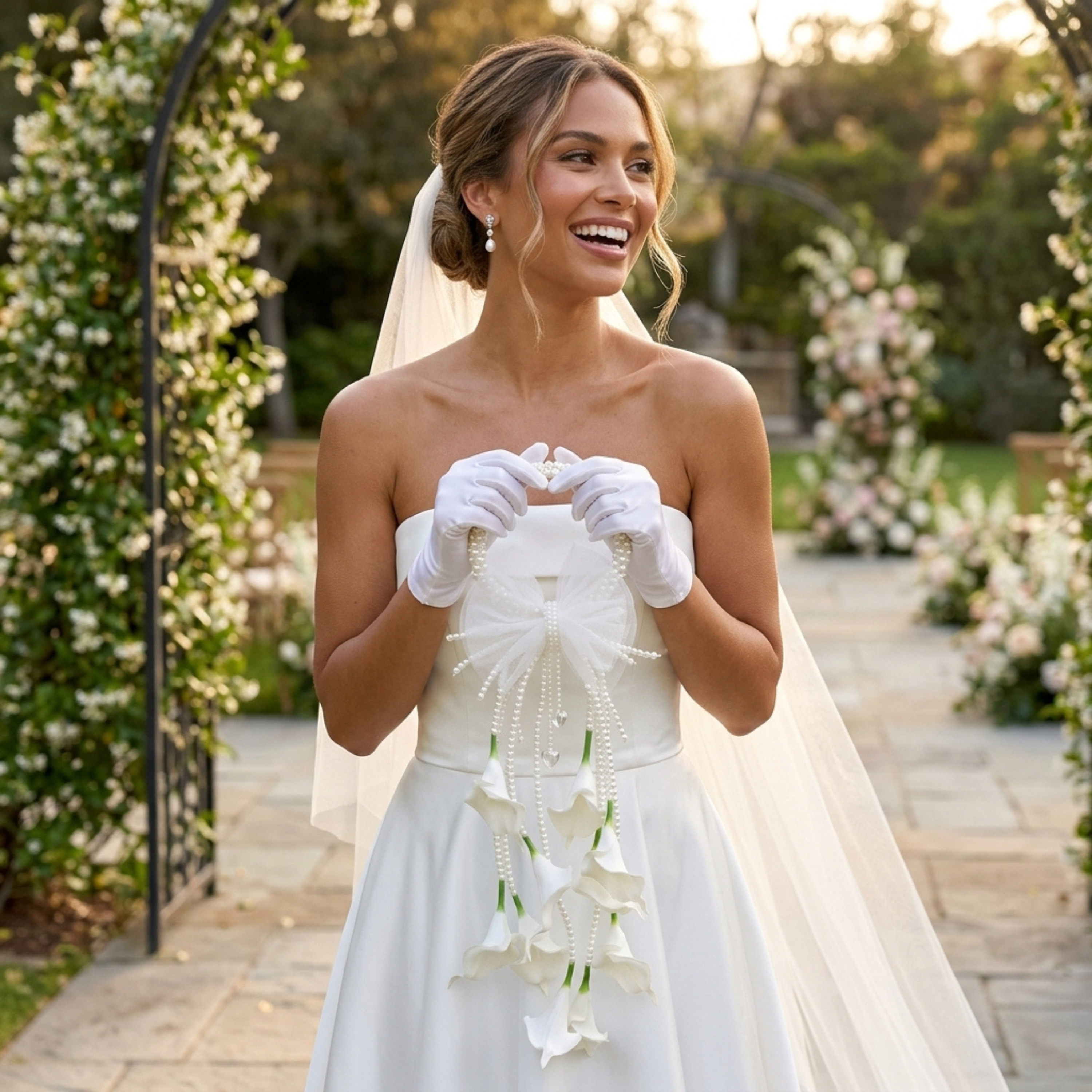 White Calla Lily Bridal Bouquet