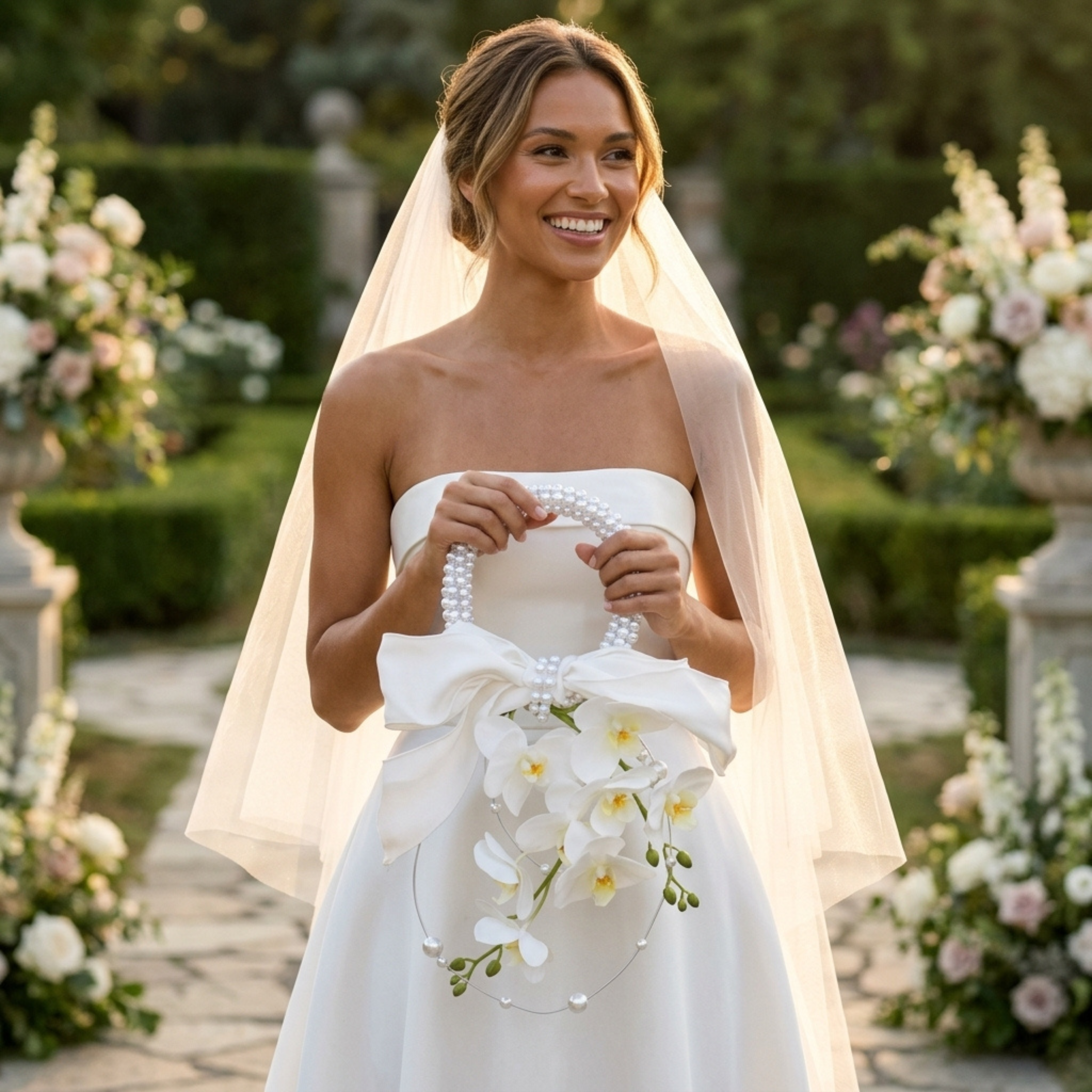 White Orchid Bridal Bouquet