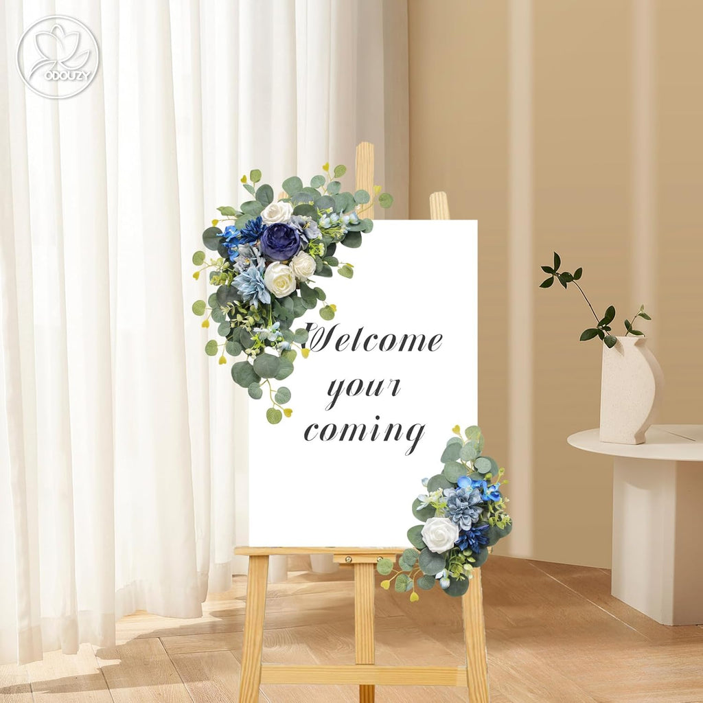 Artificial wedding flowers for chair back and table decoration