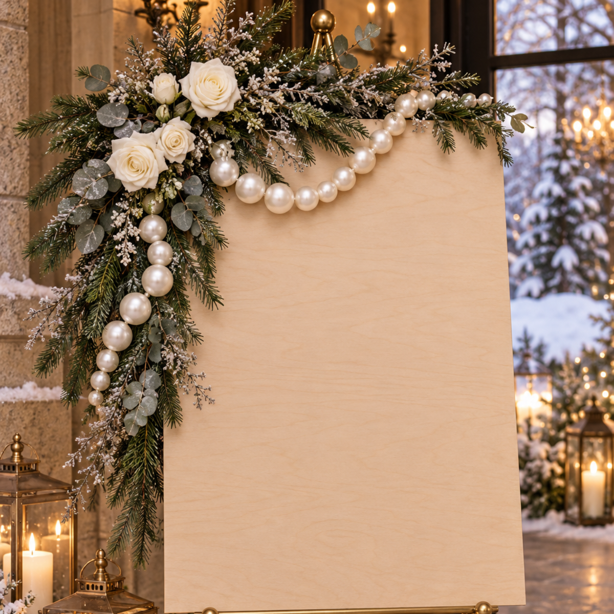 Giant Faux Pearl Garland Kit, White Soft Foam Beads for Wedding Arch