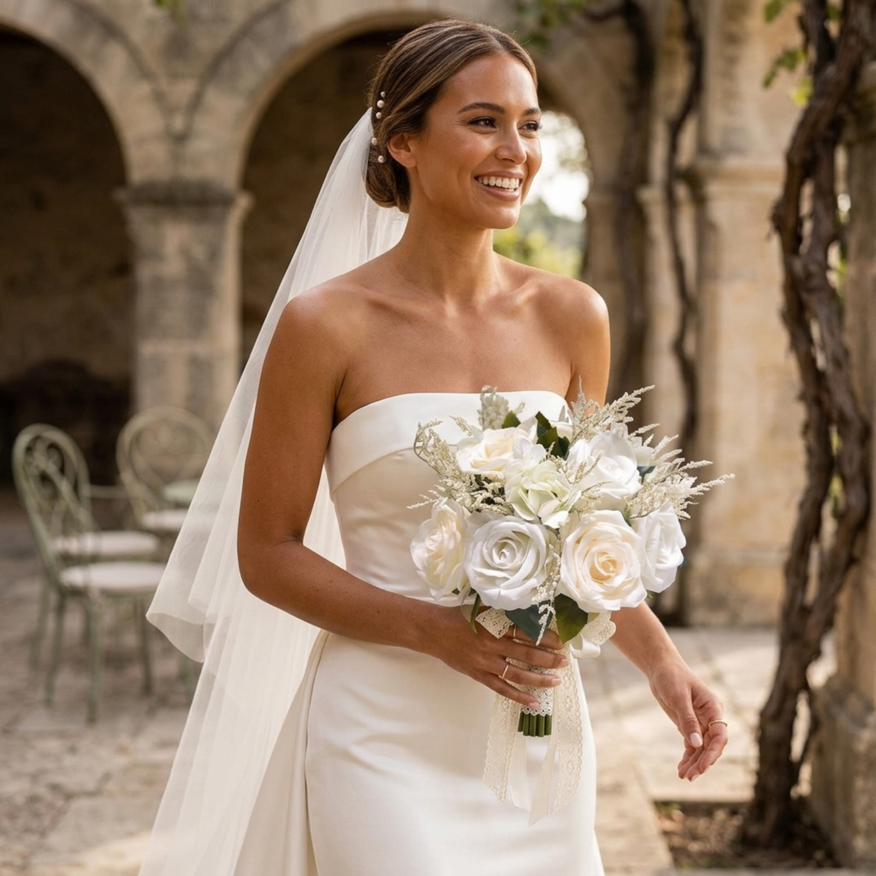 Ivory Rose Bridal Bouquet