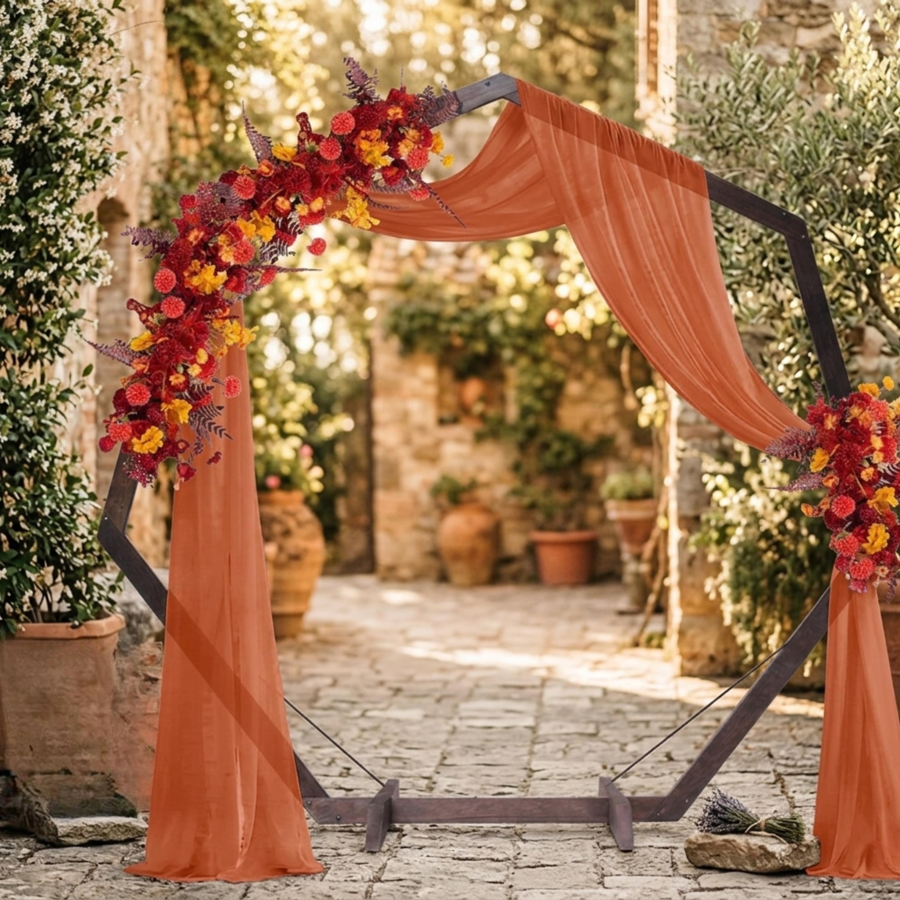 Wedding Arch Wood | 7Ft Heptagon Geometric Arch 