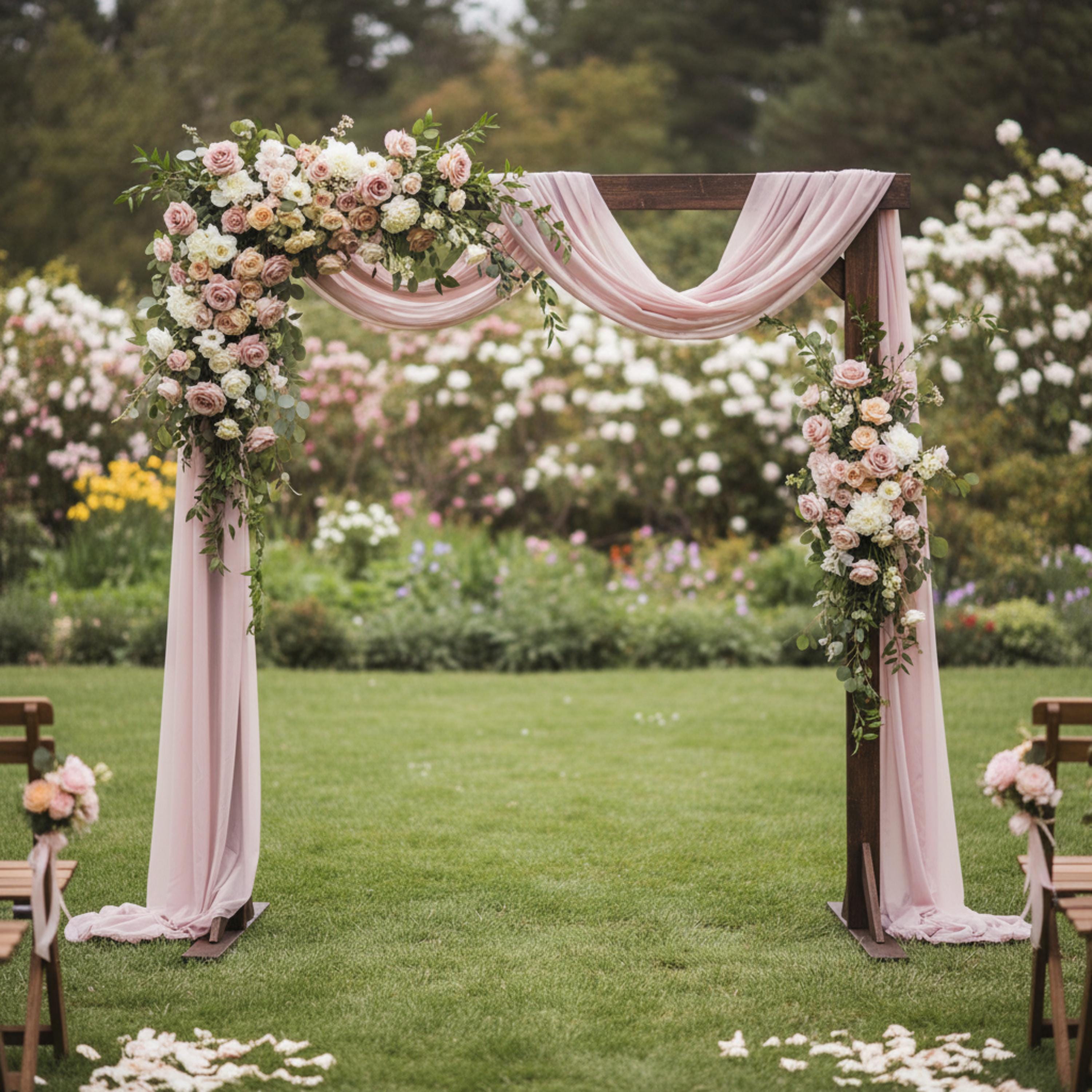 Wedding Arch Wood | 7Ft Rectangular Wooden Arch | Rustic Boho Ceremony Backdrop 