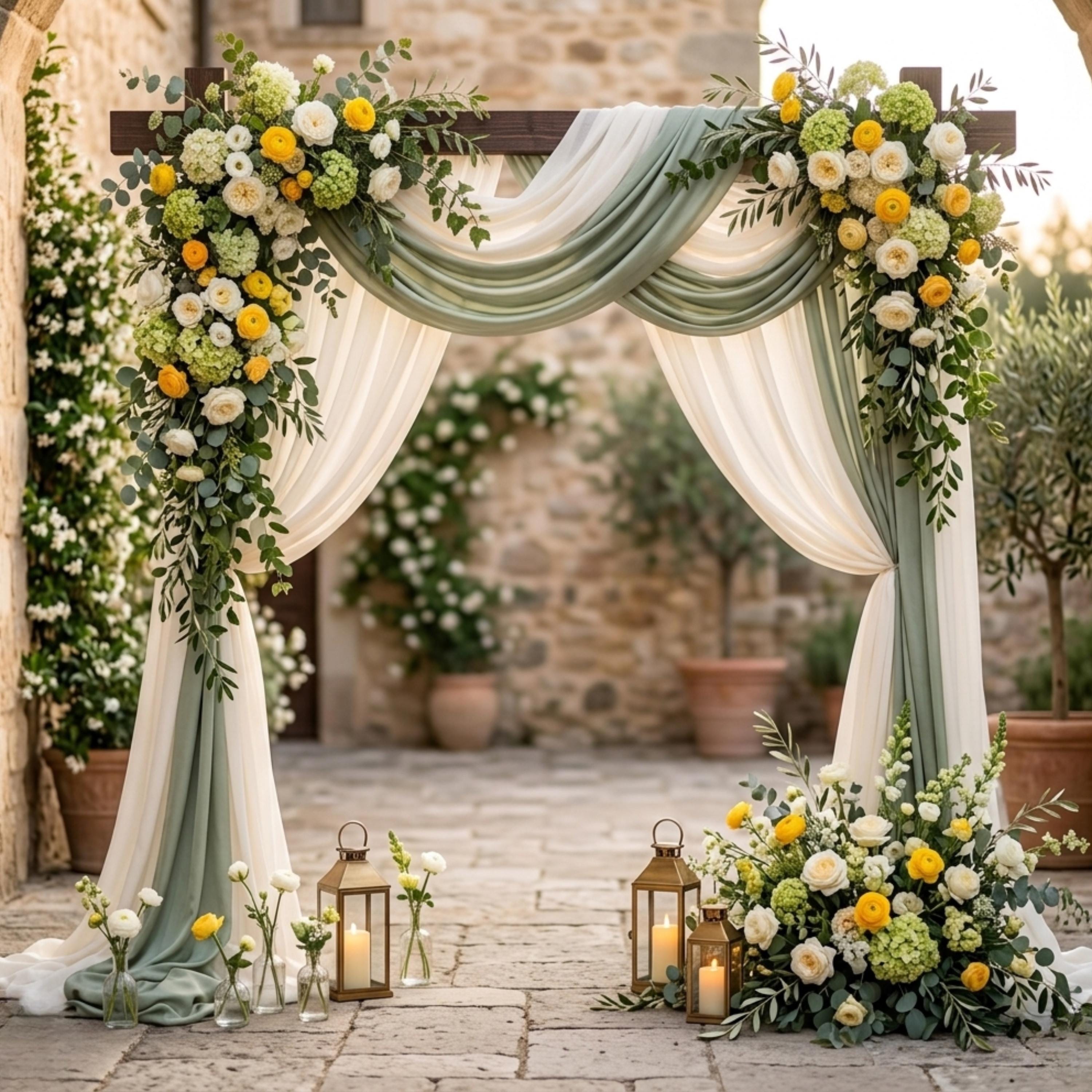 Wedding Arch Wood | 7Ft Rectangular Wooden Arch | Rustic Boho Ceremony Backdrop 
