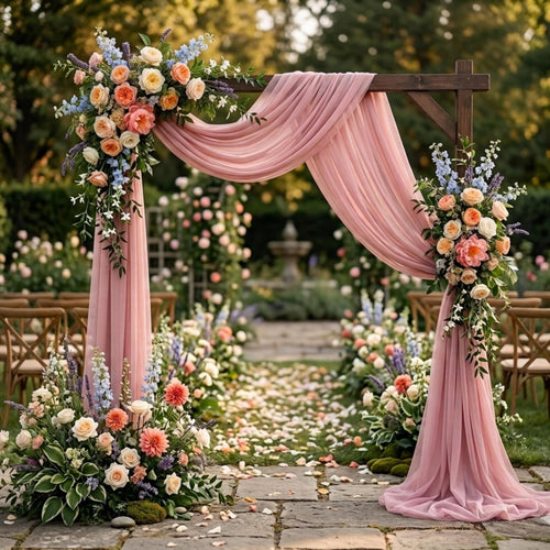 Wedding Arch Wood | 7Ft Rectangular Wooden Arch | Rustic Boho Ceremony Backdrop 