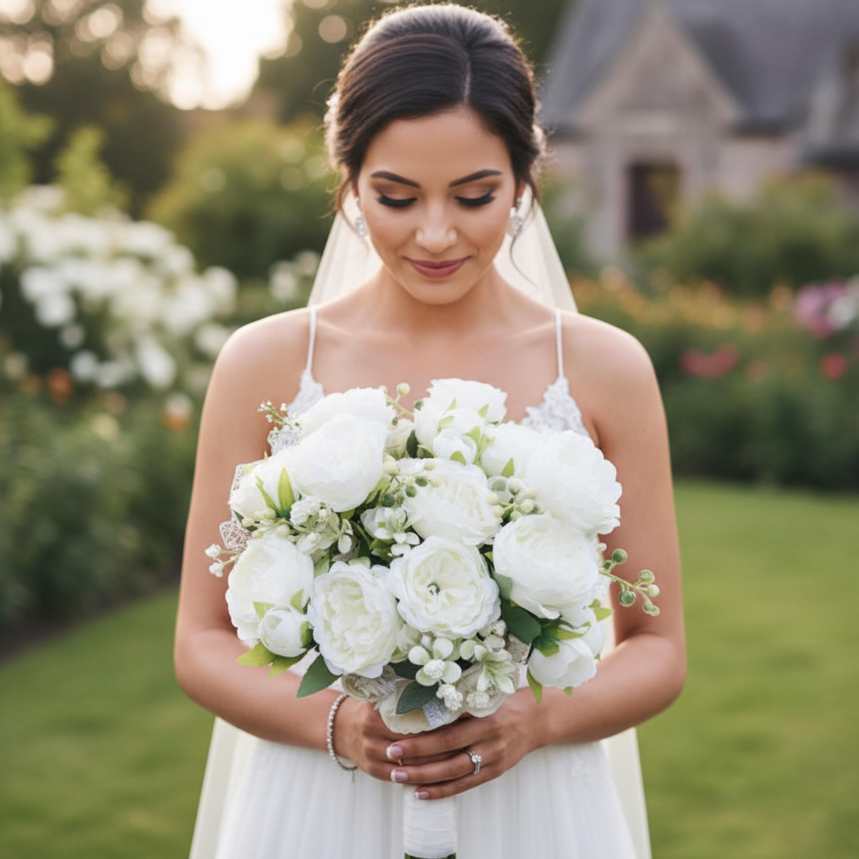 Soft White Peonies for Weddings, Tables, and Special Corners That Need a Gentle Romantic Touch, Bridesmaid Wedding Flowers, Wedding Decor