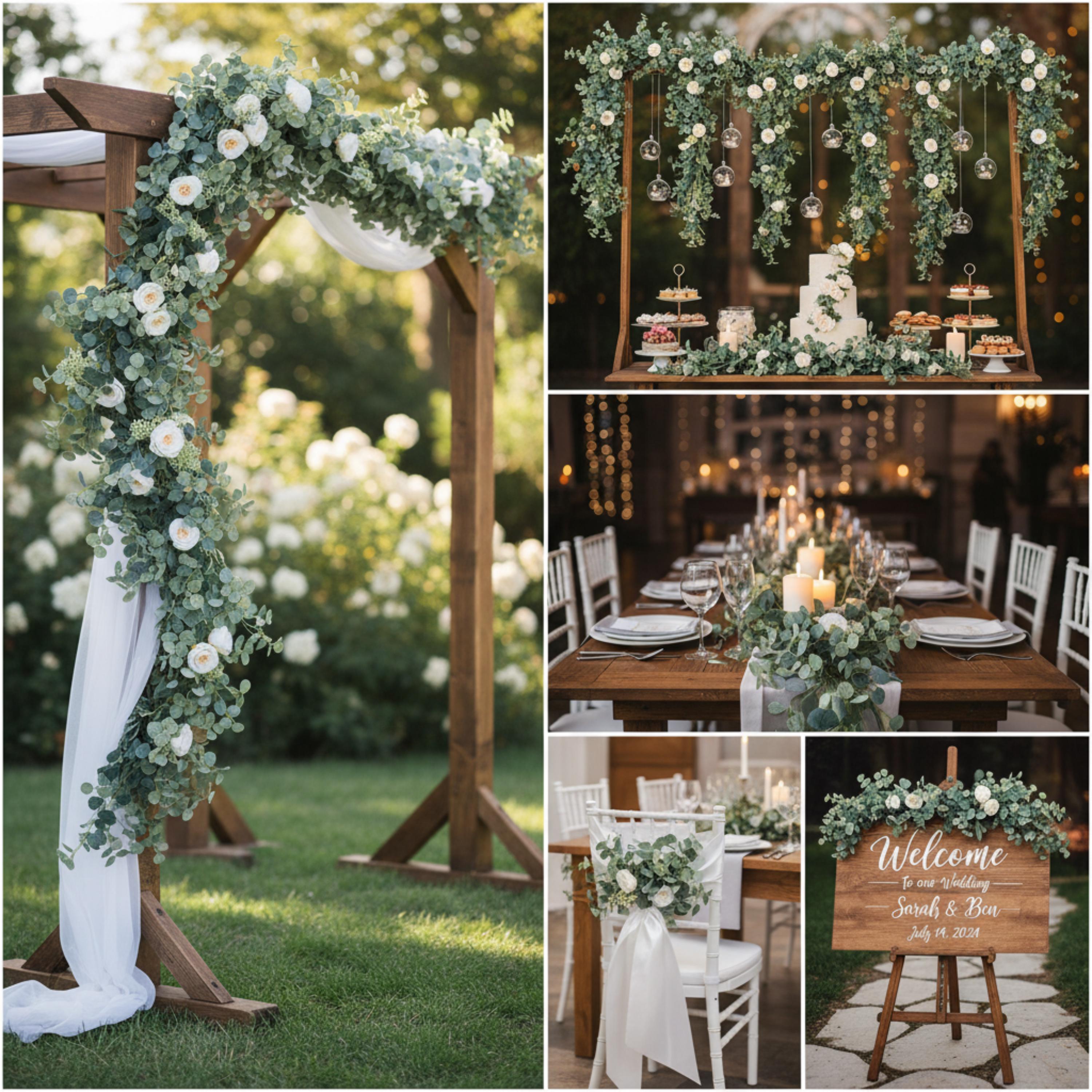 Faux Eucalyptus Garland 