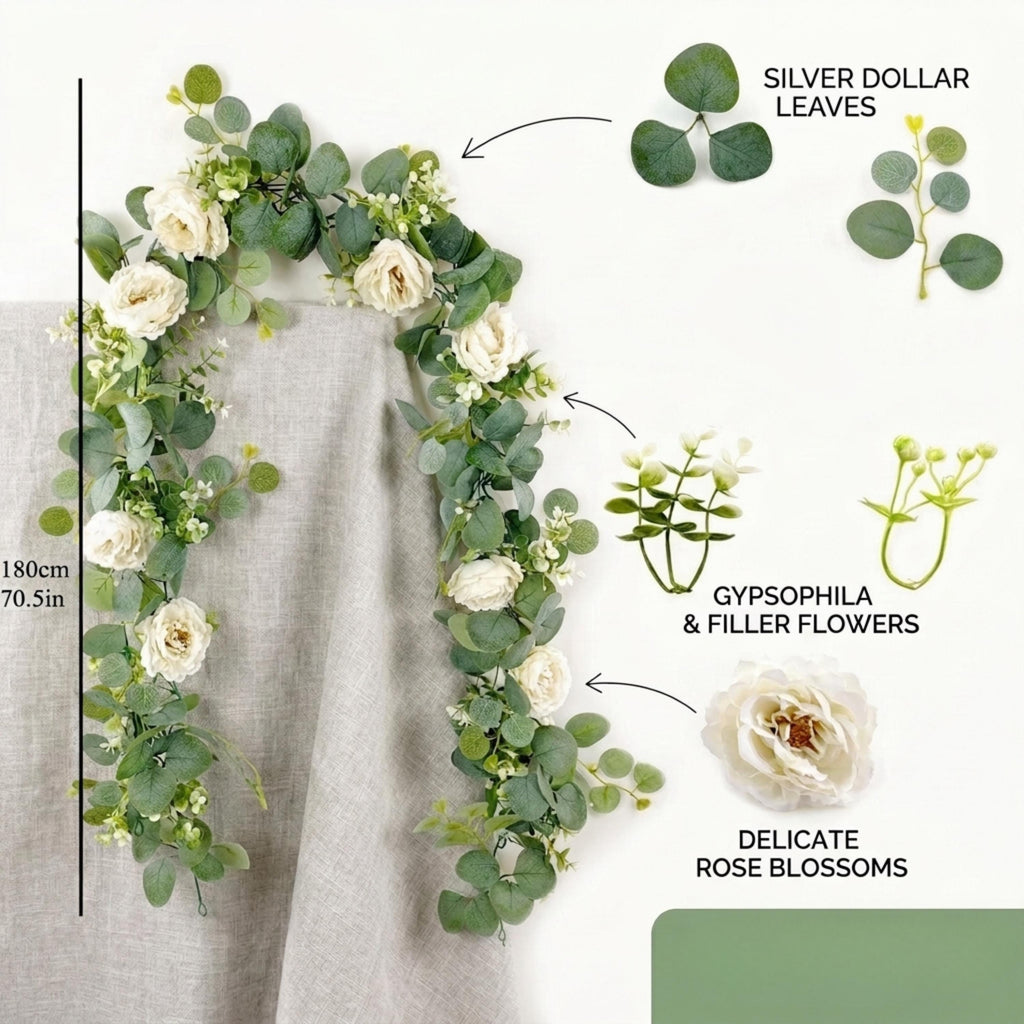 Faux Eucalyptus Garland 