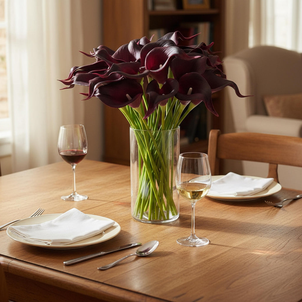 Artificial Calla Lily Flowers 10 Pcs, Real Touch Lily Stems, Wedding Bouquet Flowers, DIY Centerpiece Decor