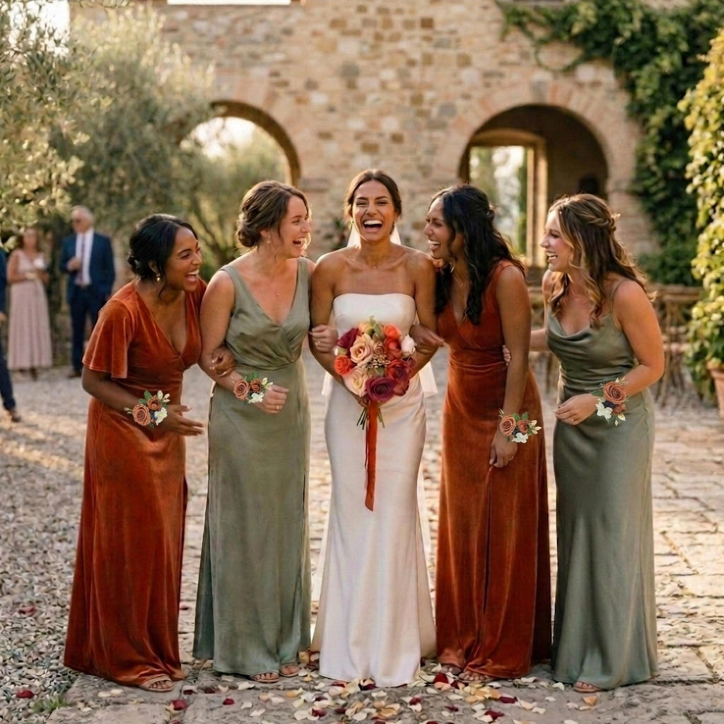 Terracotta Bridal Bouquet
