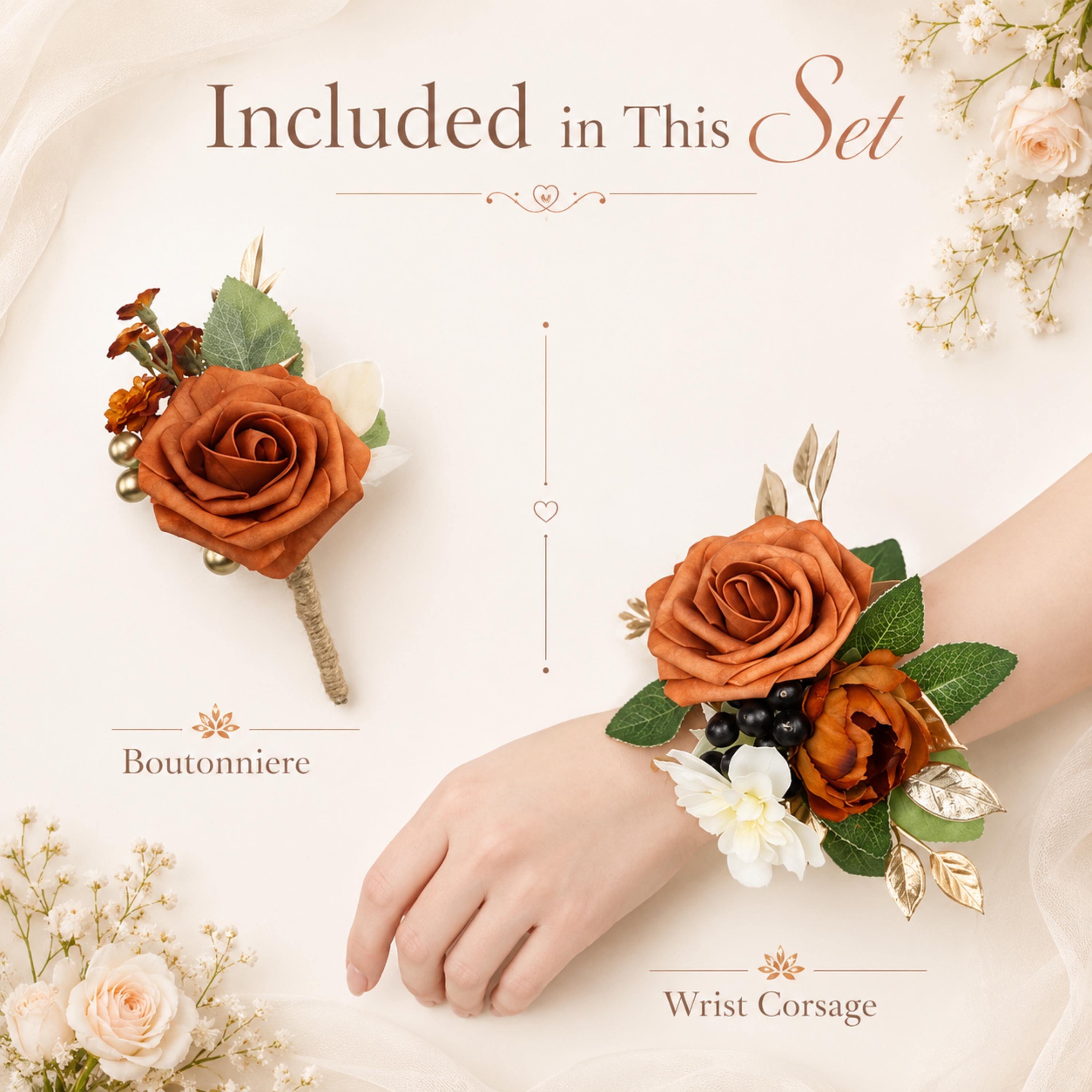 Terracotta Bridal Bouquet