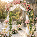 Black Metal Wedding Arch, Outdoor Ceremony Arbor