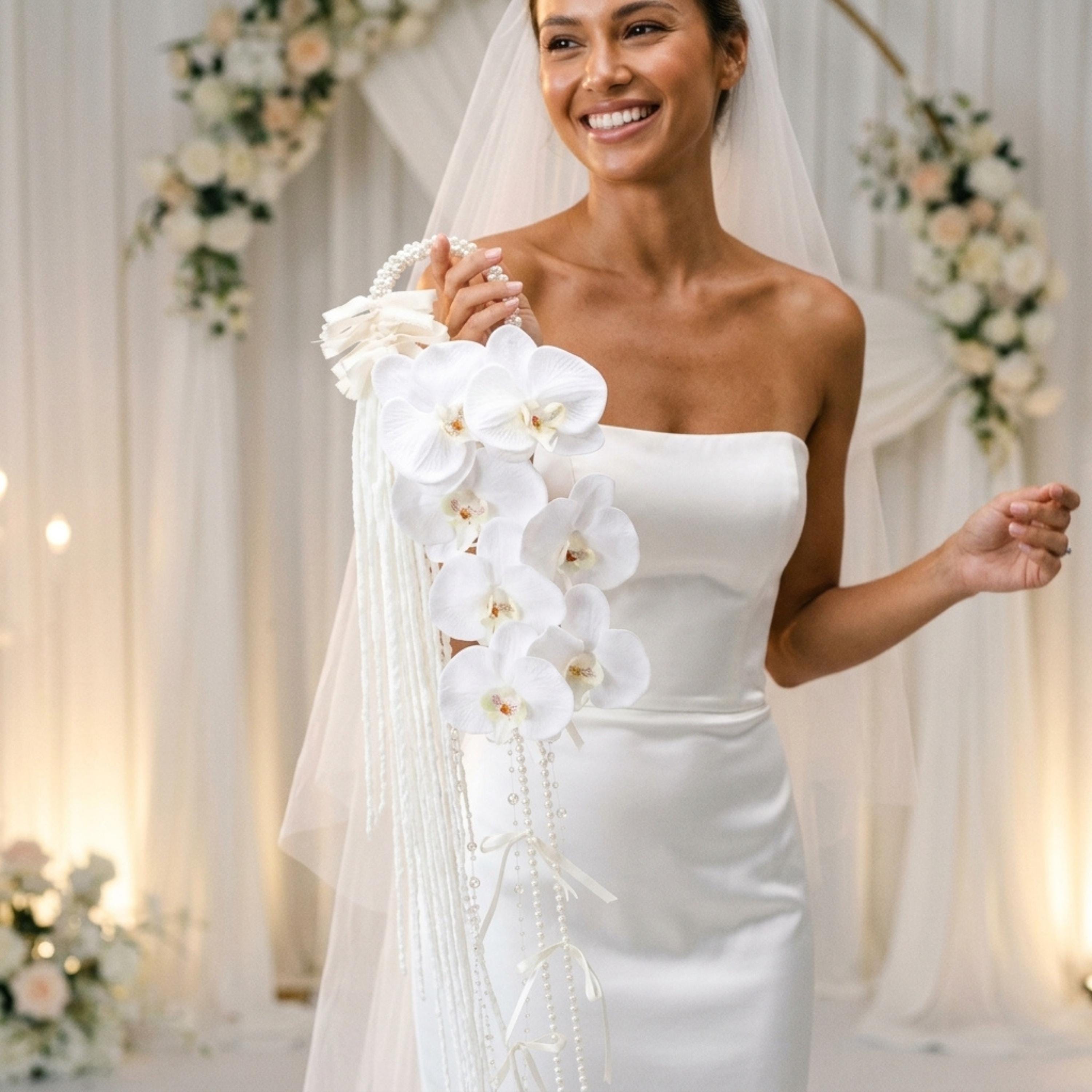 White Orchid Bridal Bouquet