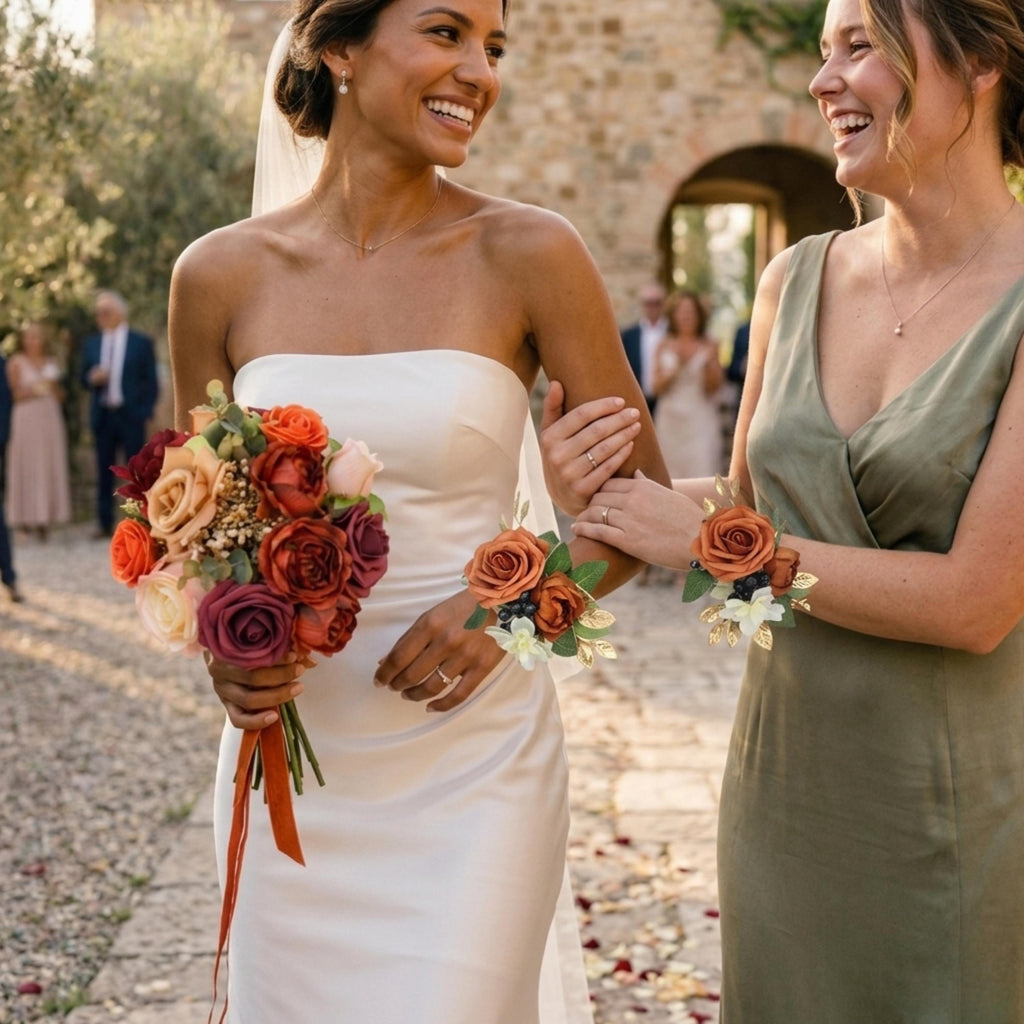 Terracotta Bridal Bouquet
