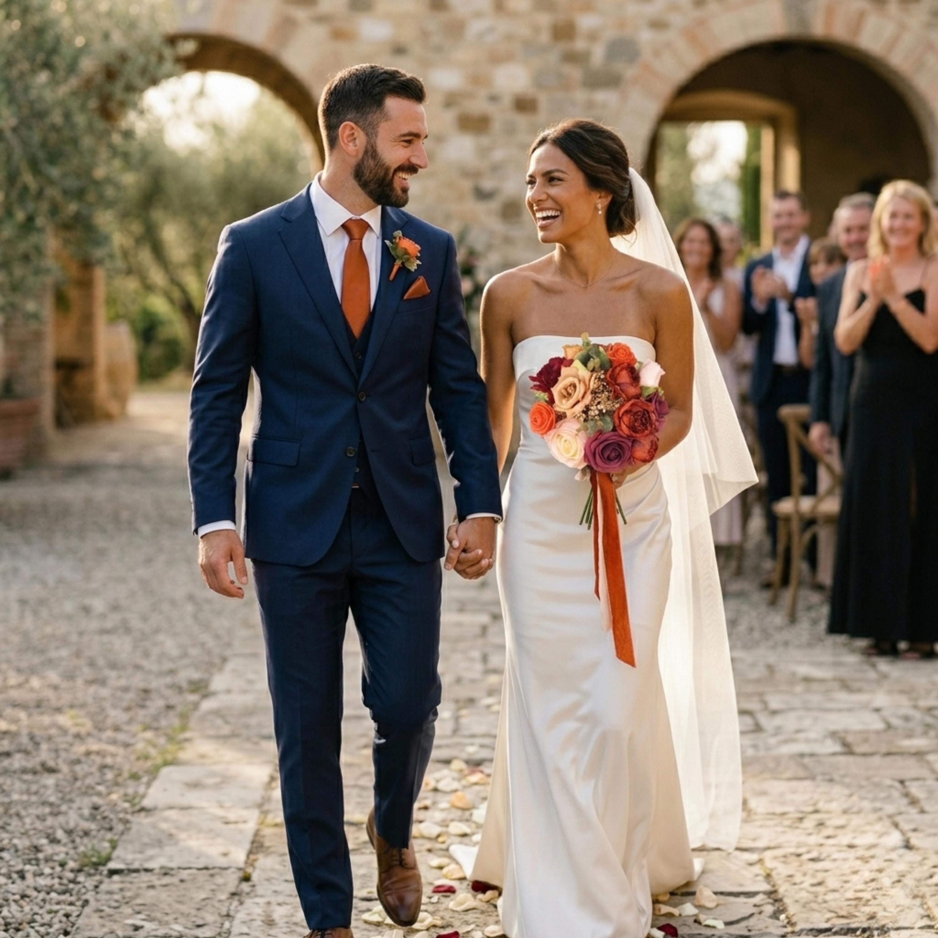Terracotta Bridal Bouquet